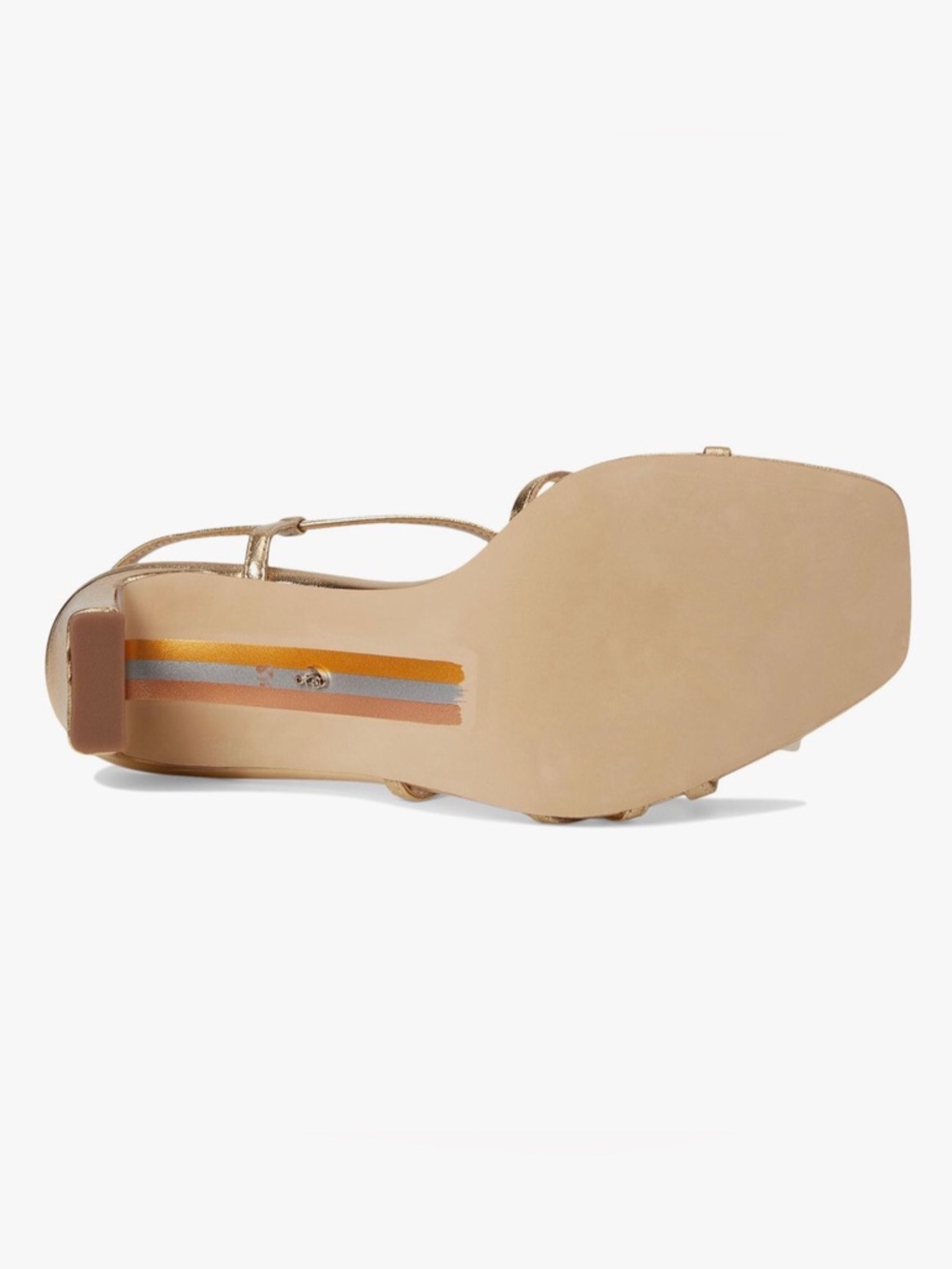 Sam Edelman Women’s Emmie Block Heel Strappy Sandals Gold Sizes-7,7.5,9 NIB - Picture 4 of 12